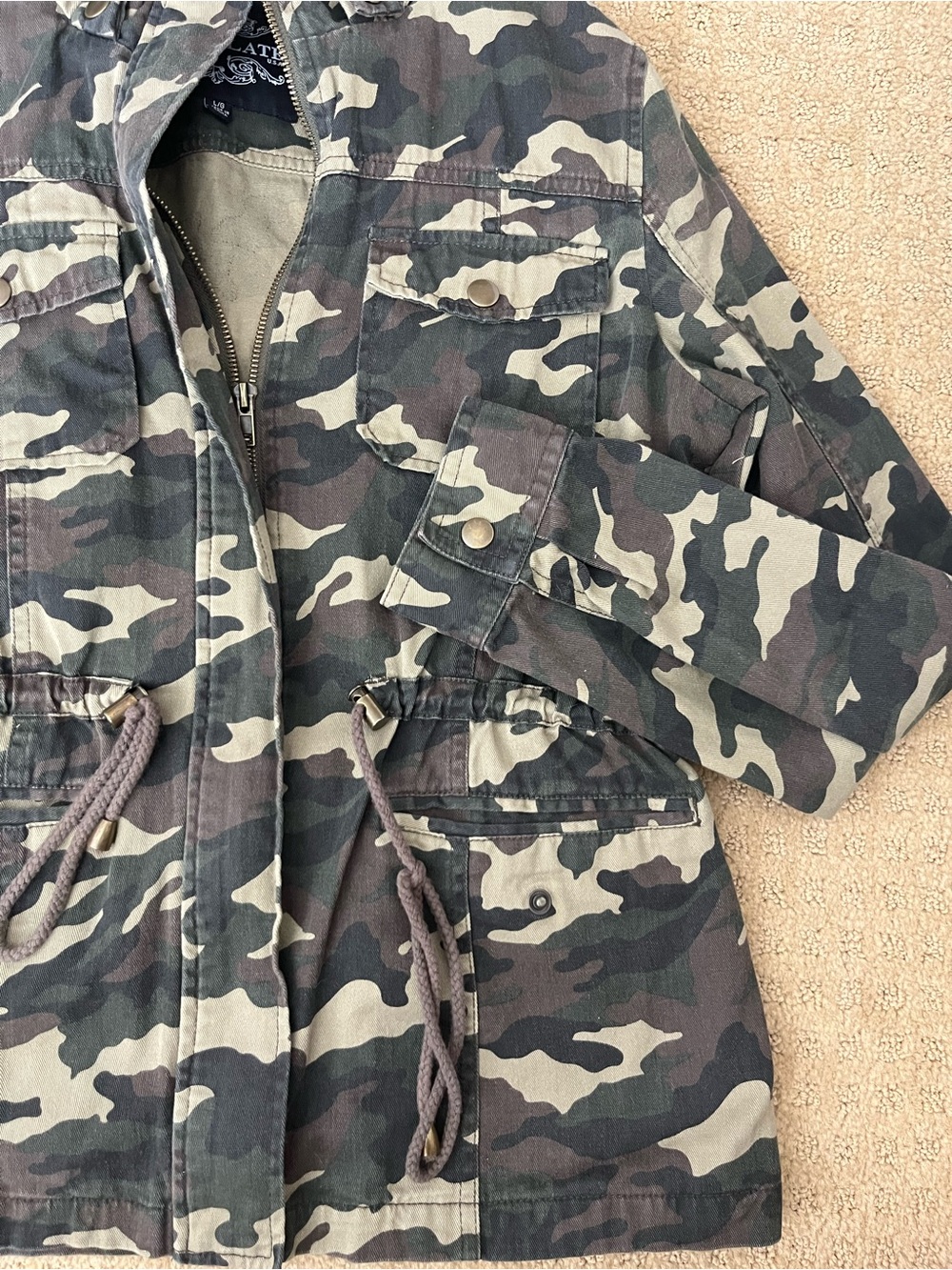Camo Jacket with removable hood